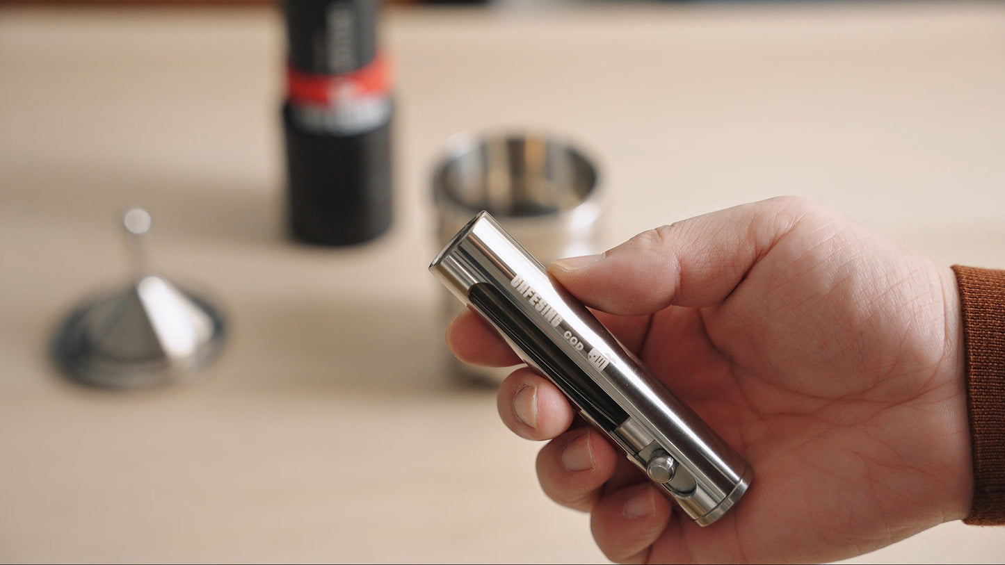 CafeSing COD Espresso WDT Tool, All Stainless Steel, Retractable Coffee Distribution Needle