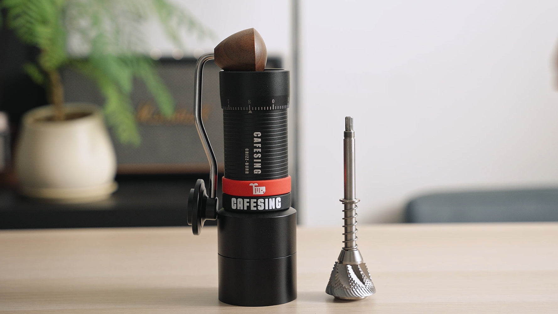 CafeSing GRIZZ 63 Manual Coffee Grinder, 63mm Conical Burr