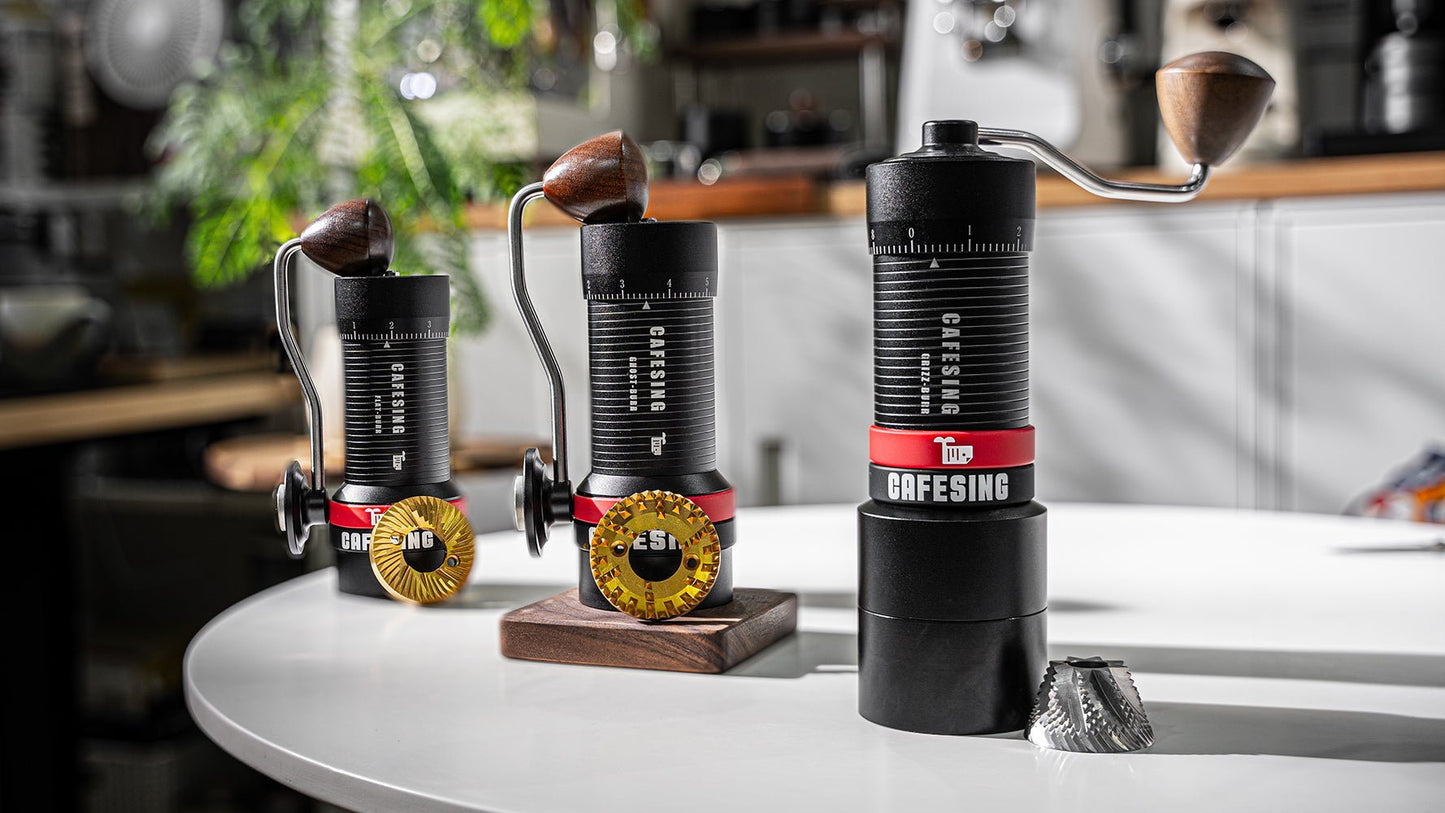CafeSing GRIZZ 63 Hand Coffee Grinder, 63mm Conical Burr - CafeSing
