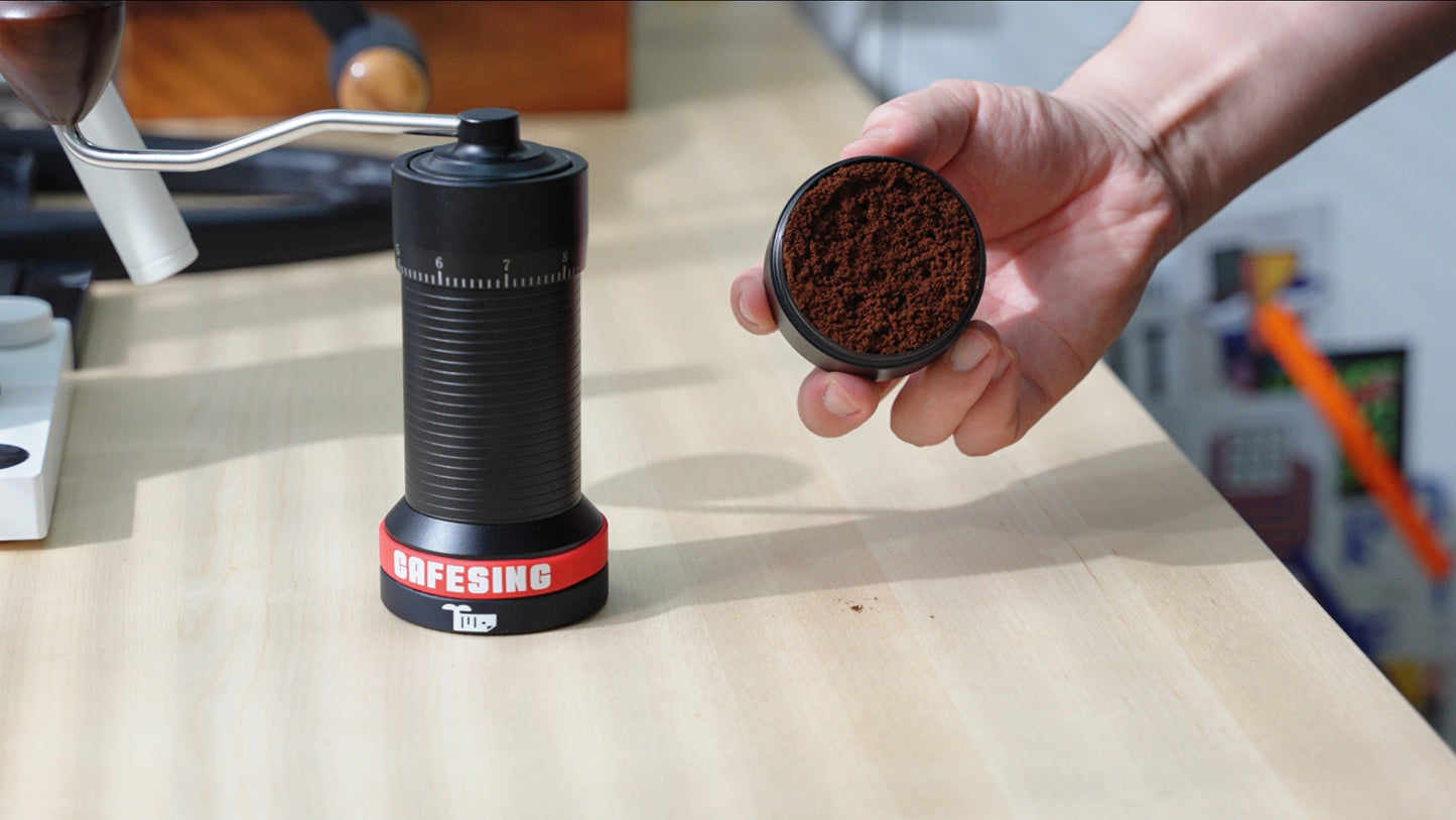 CafeSing ORCA go Flat Burr espresso powder