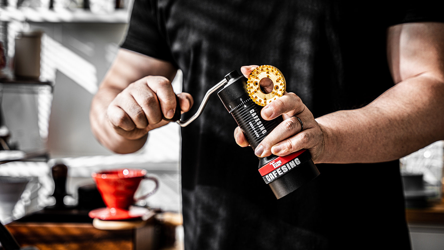 CafeSing ORCA go Ghost Burr Hand Coffee Grinder