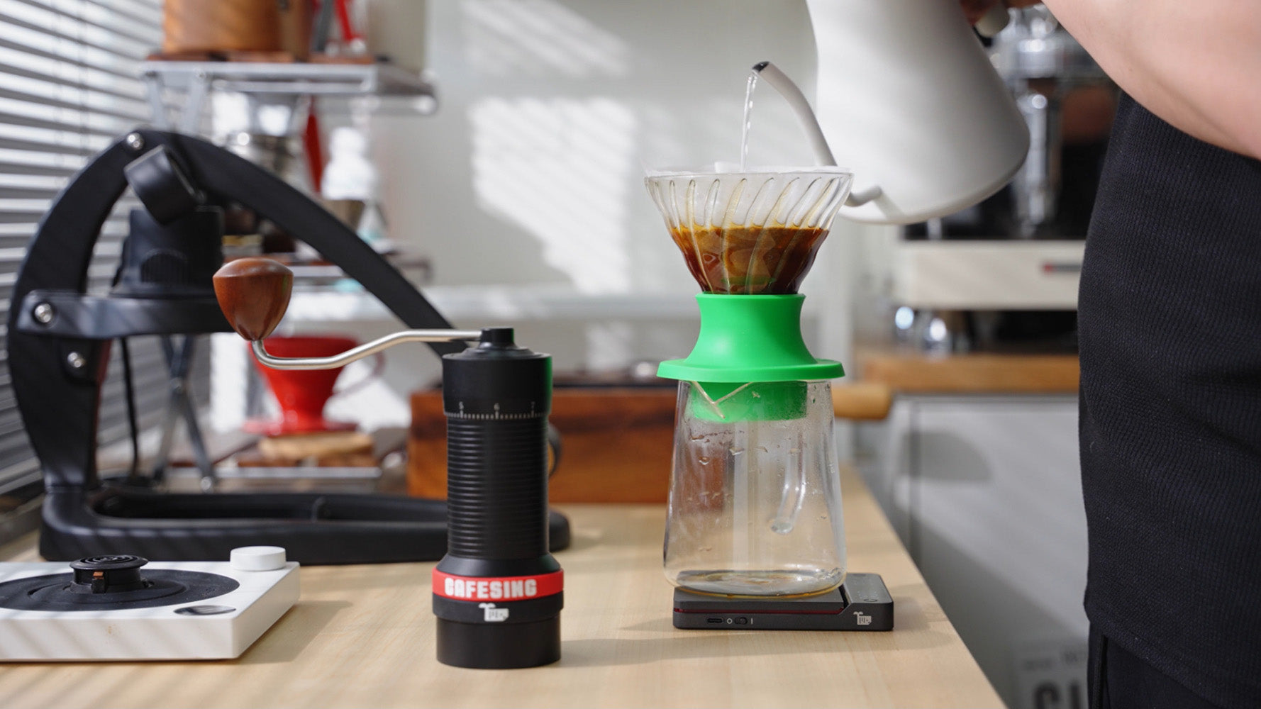 CafeSing ORCA go Ghost Burr Hand Coffee Grinder