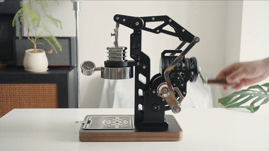 MUVNA Mach Mechanical Manual Espresso Machine and Freely Adjust Pressure Feature - CafeSing