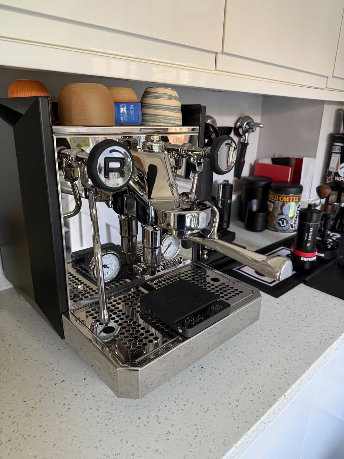 CafeSing COD 58mm Espresso Portafilter, All Stainless Steel, Horizontally Lay Flat, Bottomless - CafeSing