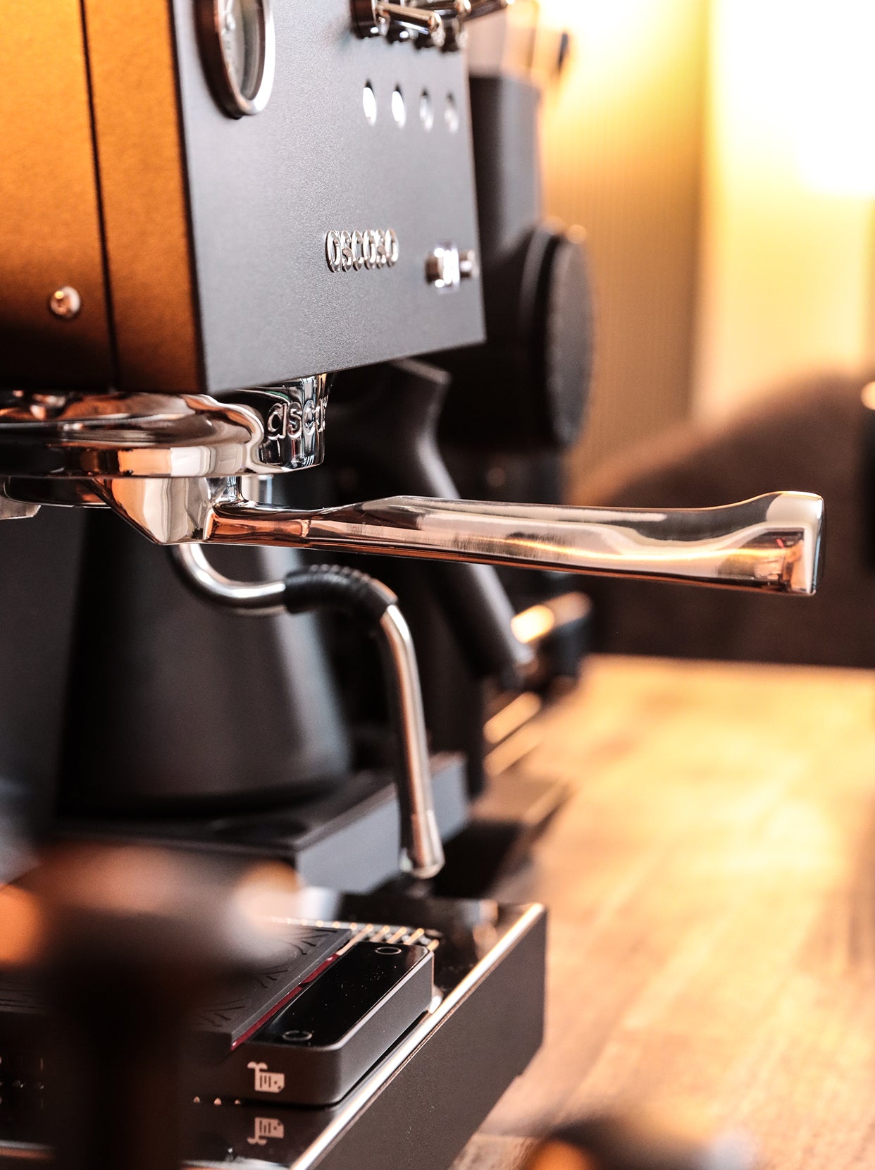 CafeSing COD 58mm Espresso Portafilter, All Stainless Steel, Horizontally Lay Flat, Bottomless - CafeSing