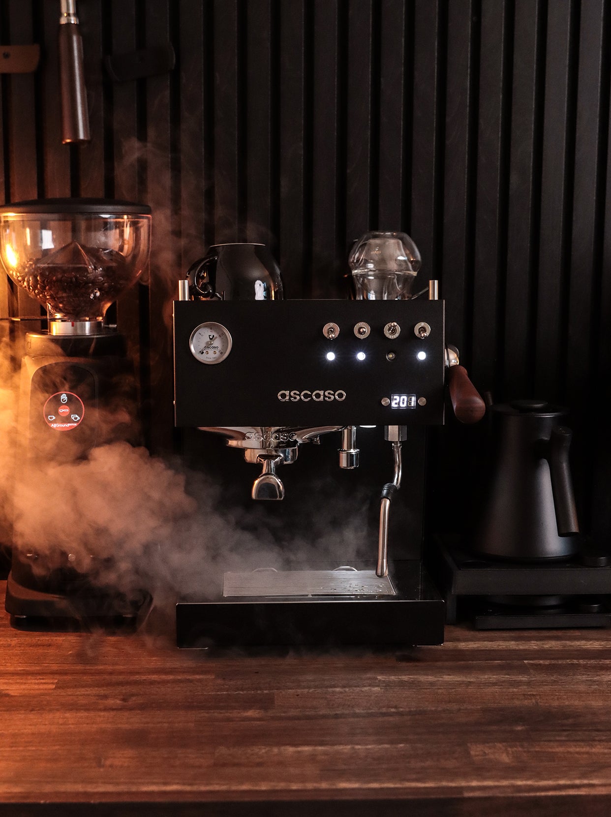 CafeSing COD 58mm Espresso Portafilter, All Stainless Steel, Horizontally Lay Flat, Bottomless - CafeSing
