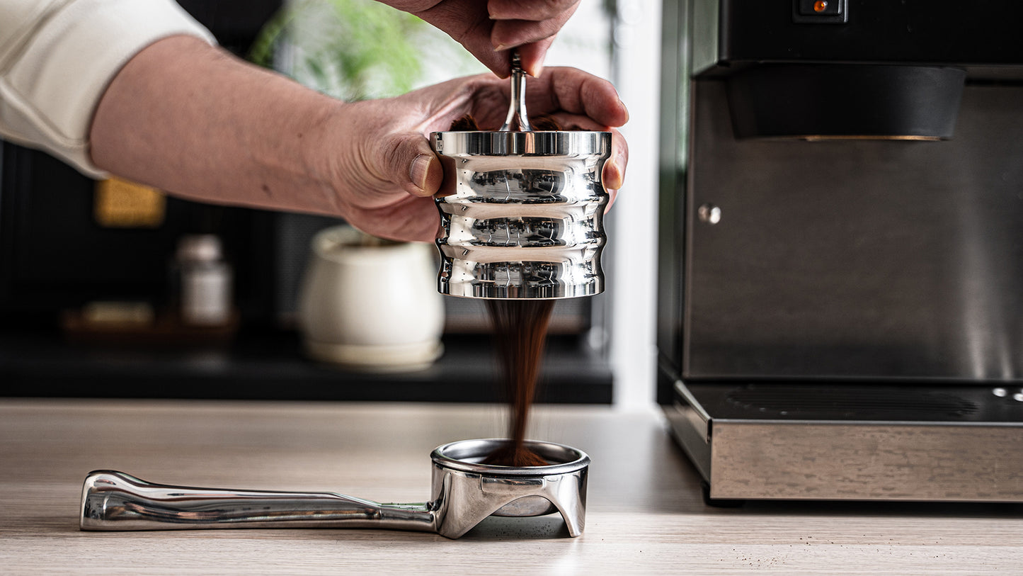 CafeSing COD Espresso Powder Container, All Stainless Steel, Blind Shaker, Coffee Dosing Receiver, Fits 58mm Portafilter Basket