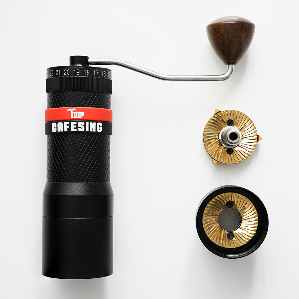 cafesing orca hand coffee grinder flat burr